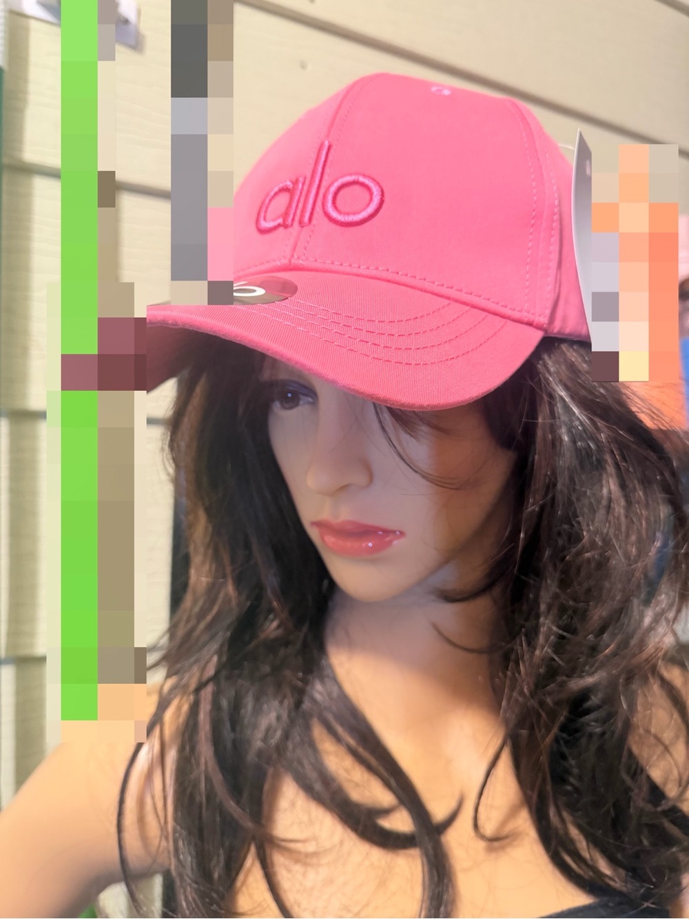 ALO Yoga Off Duty Hot Pink Logo Strapback Cap In Paradise Pink - Picture 5 of 16